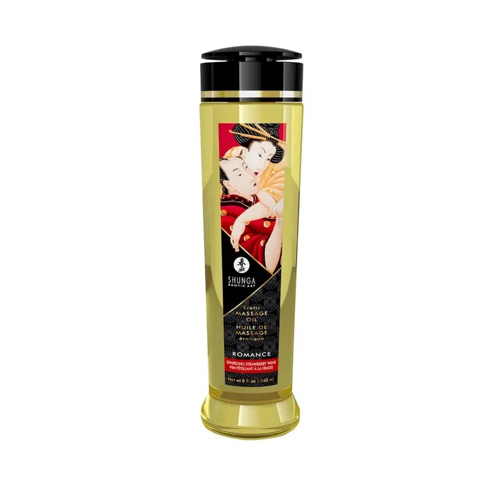 Shunga – Romance/Sparkling Strawberry Wine Massageöl – 240 ml