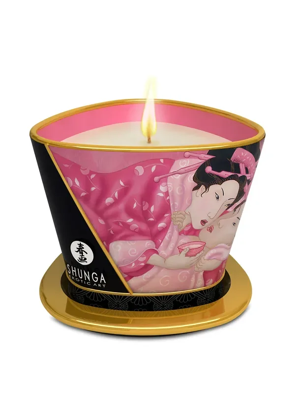 Shunga Massagekerze Rose (170 ml)
