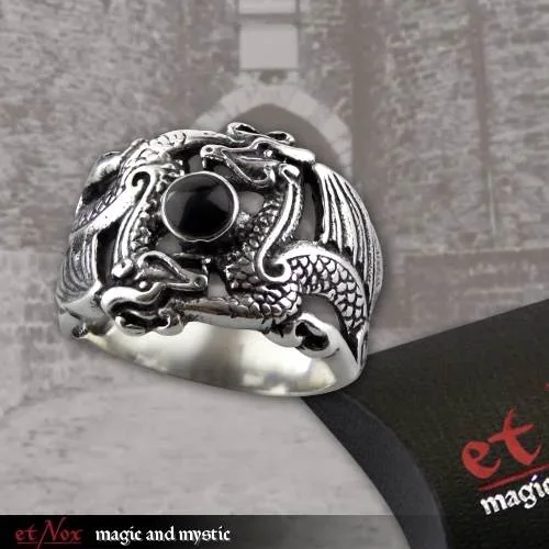 Silberring ‚Double Dragon‘
