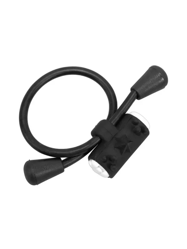 Silicone Cock Vibro-Penisring, schwarz
