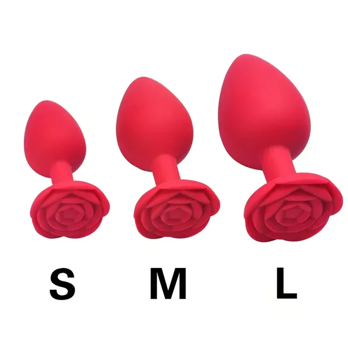Silicone Flower Petal Anal Butt Plug Trainer Sex Toys