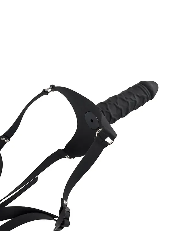 Silicone Strap-On, schwarz