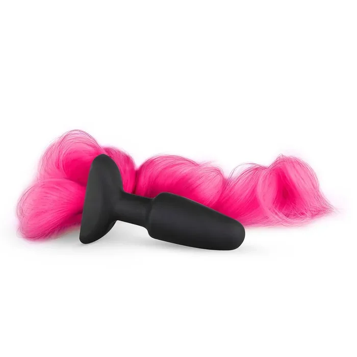 Silikon Analplug mit Schwanz – pink