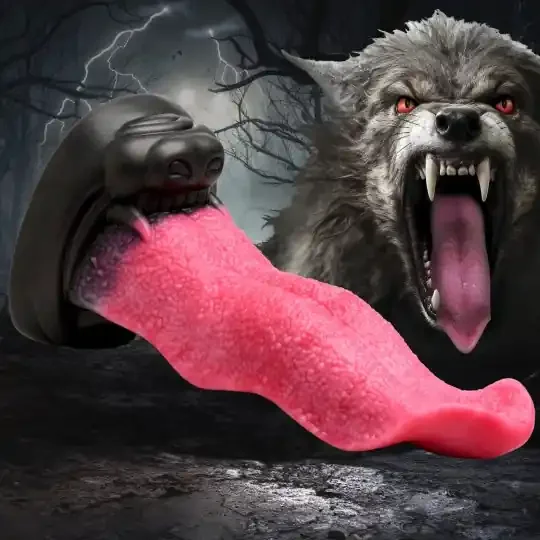 Silikon-Dildo Wolfszunge