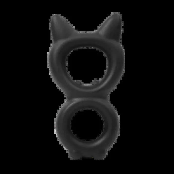 Silikon Kitty-Ring in 8er-Form – Schwarz