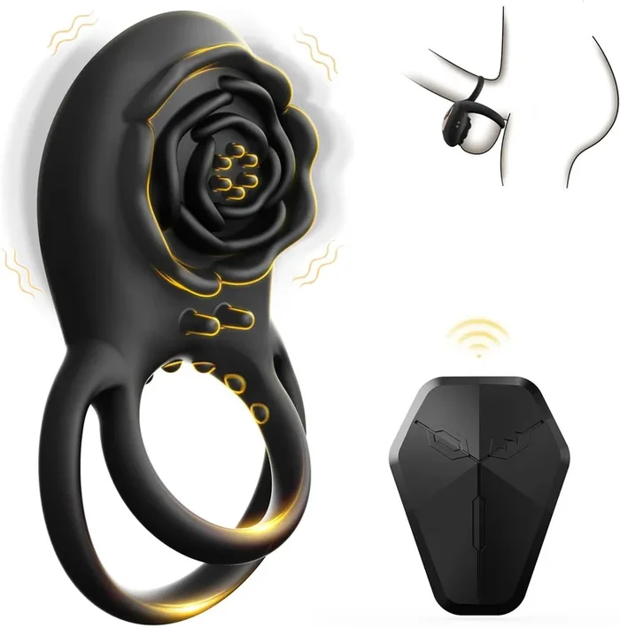 Silikon Vibrierender Cockring Penisring mit 8 Vibrationen