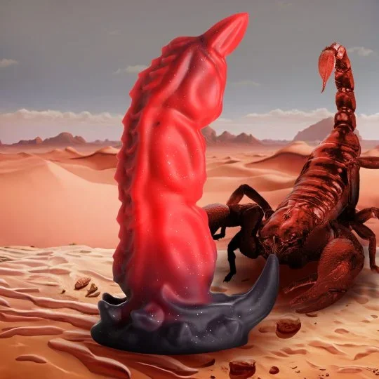 Silikondildo ‚Roter Skorpionstachel‘