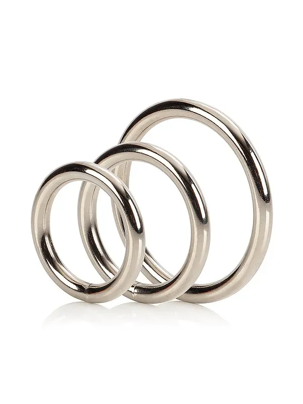 Silver Ring Set Penisringe-Set, silber