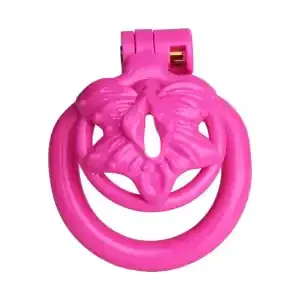 Sissy Clit Keuschheitskäfig – 3,5 x 3,5 cm –Pink