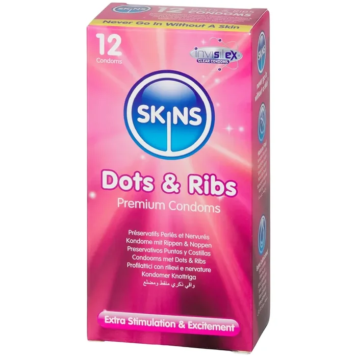 Skins Dots & Ribs Kondome 12 Stk