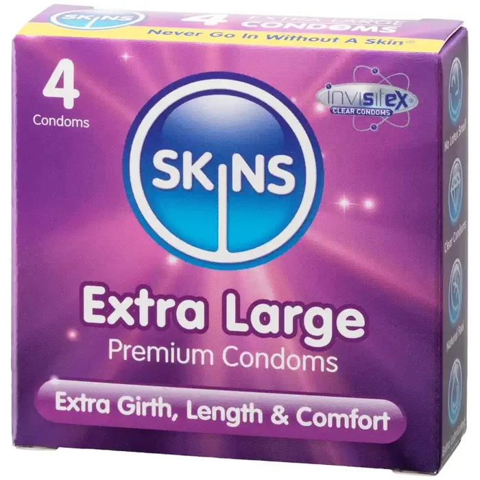 Skins Extra große Kondome 4 Stk