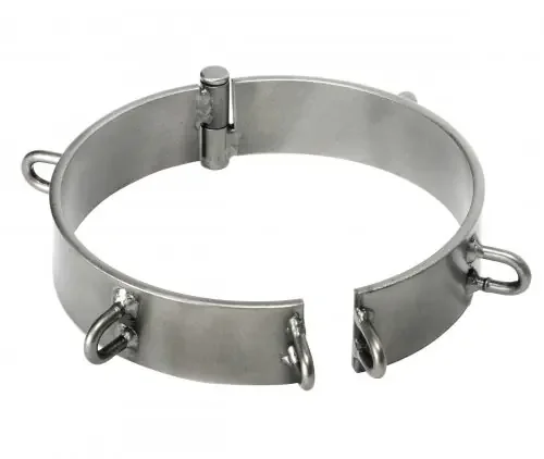 Sklaven Halsband aus Stahl Chrom – 12cm Durchmesser