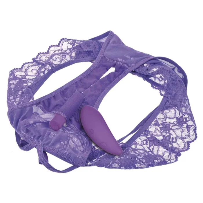 Slip mit Vibrator „Crotchless Petite Panty Thrill-Her“