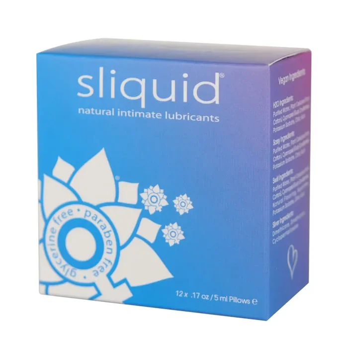 Sliquid Naturals Lube Cube – Gleitmittelset, 12 x 5 ml