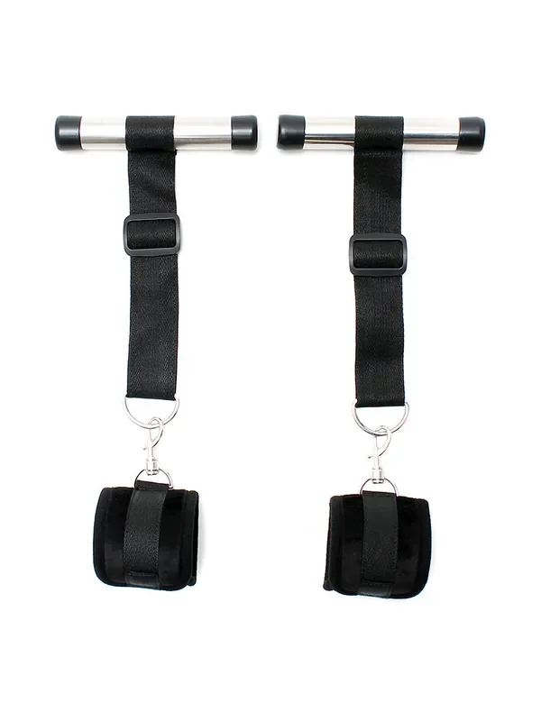 Softbondage Türfessel-Set, schwarz