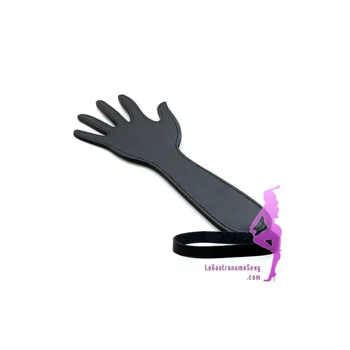 Spanking-Klatsche aus Leder für SM und Bondage in Handform