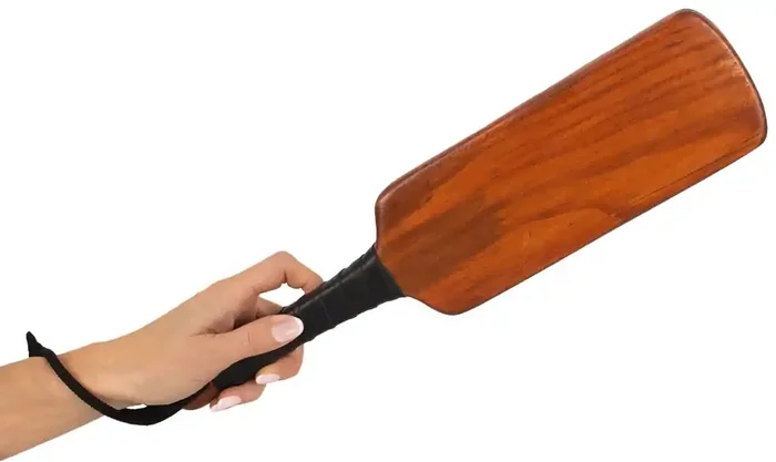 Spanking Paddle aus Holz mit feiner Maserung groß