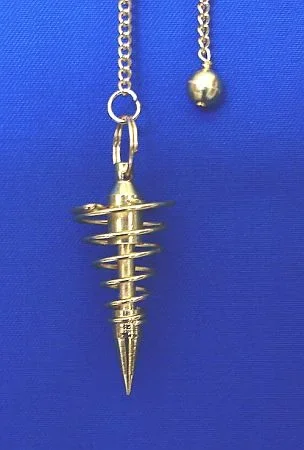 Spiralpendel vergoldet