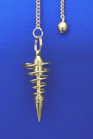 Spiralpendel vergoldet