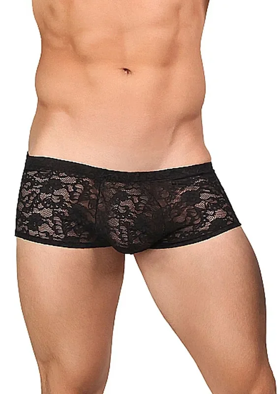 Spitzen Mini-Short Schwarz