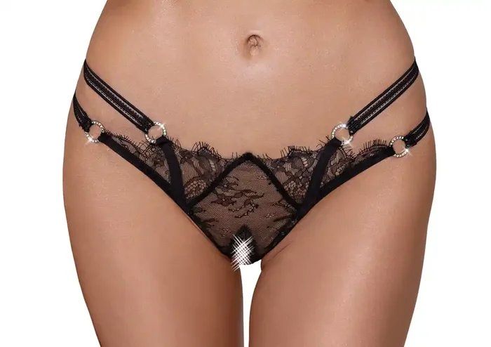 Spitzen Ouvert-String Mash Strassringe