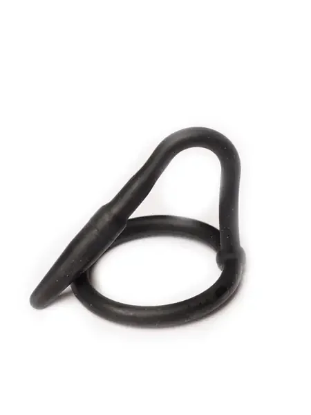 Sport Fucker Cock Plug Eichelring mit Penisplug, schwarz
