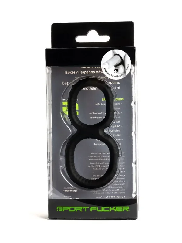 Sport Fucker Enigma Ring Penis-/Hodenring, schwarz