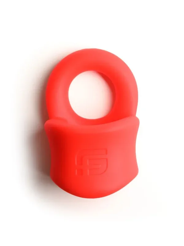 Sport Fucker Liquid Baller Cockring mit Hodenstretcher, rot