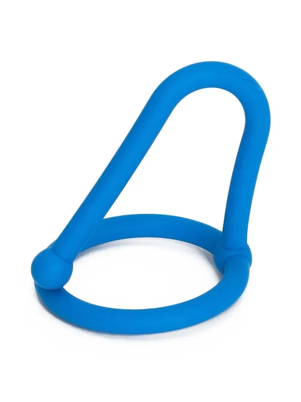 Sport Fucker Silicone Cum Stopper 2.0 Eichelring mit Plug, blau