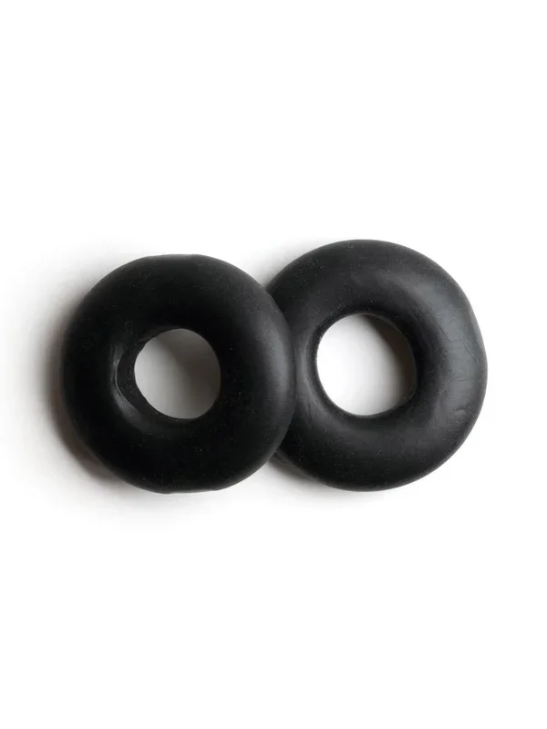 Sport Fucker Stacker Rings: Cockring 2er Set, schwarz