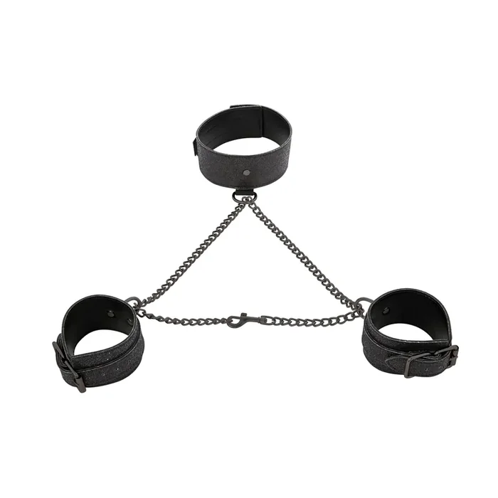Sportsheets – Sex & Mischief Shadow Sparkle Collar and Cuff Set