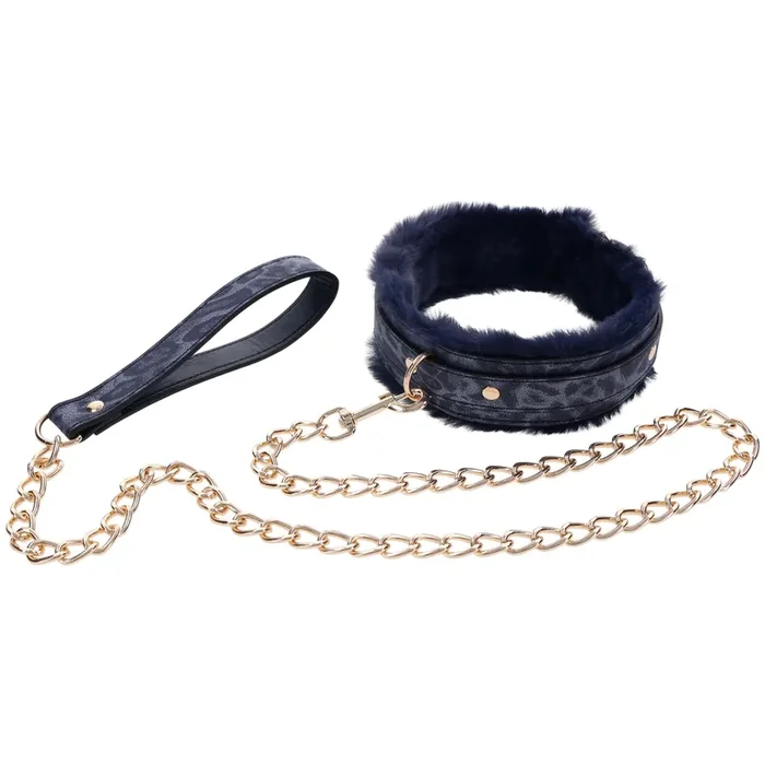 Sportsheets Cougar Halsband und Leine aus Kunstfell