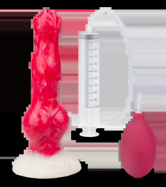 Spritzdildo Hund mit Saugnapf Rexxie