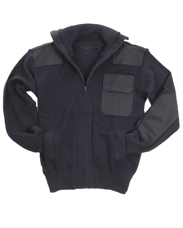 Stickjacke mit Brusttasche