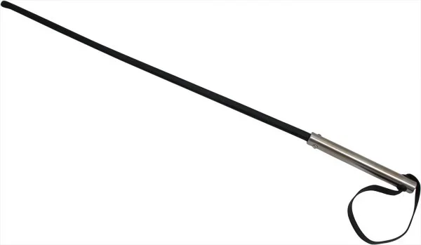 Stockpeitsche mit Metallgriff