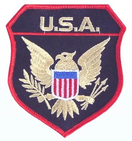 Stoffabzeichen ‚USA-Wappen (Goldlurex)‘
