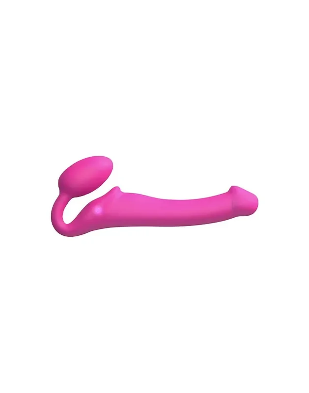 Strap-On-Me – Halb-realistische, biegsame Strap-On Dildo – Fuchsia