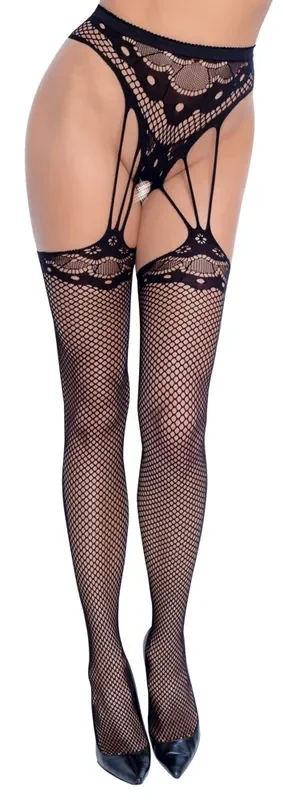 Strapsstrumpfhose schwarz