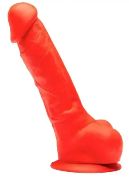Stretch Silikon-Dildo Nr. 2 – 17 x 4.3cm Rot