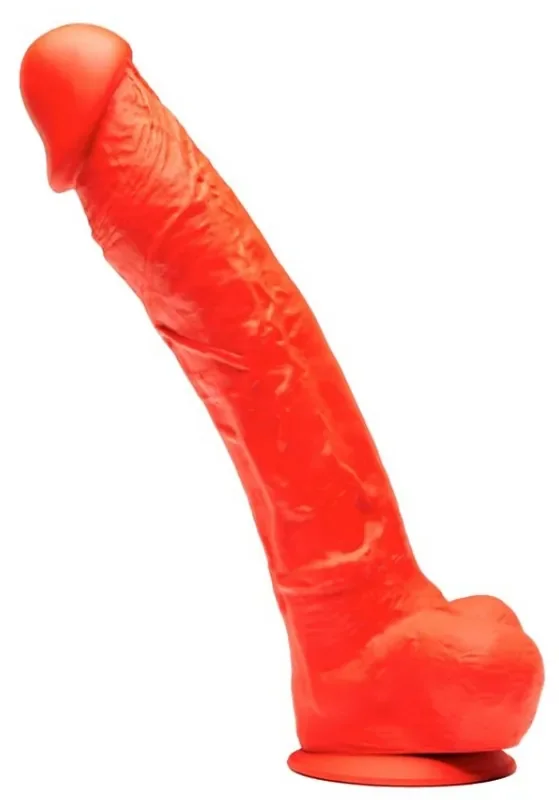 Stretch Silikon-Dildo Nr. 6 – 26 x 5.8cm Rot