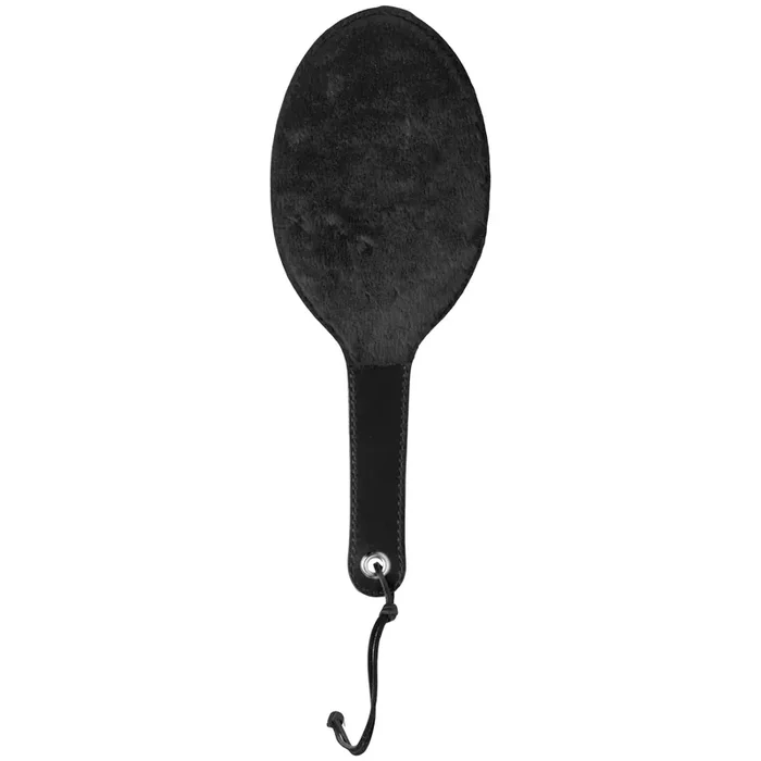 Strict Leather Rundes Paddle aus Leder und Fell