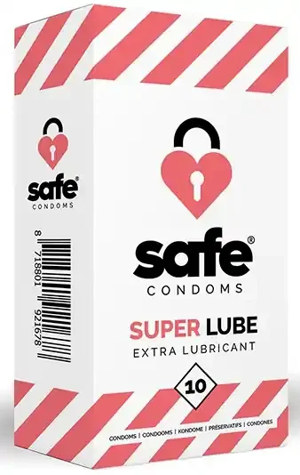 SUPER LUBE Sicher geschmierte Kondome x10