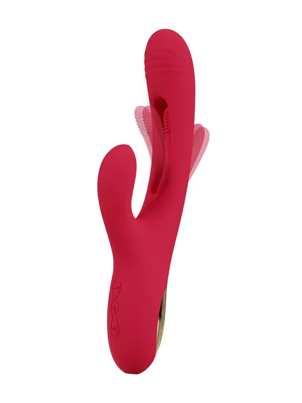 Sweet Smile Rabbit Vibrator mit G-Punkt-Stim, rot