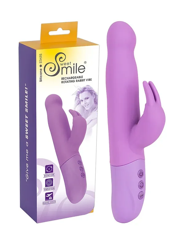 Sweet Smile Rotating Rabbit Bunnyvibrator, lila