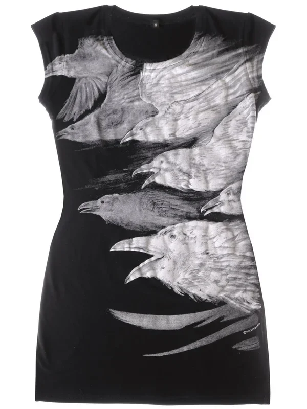 T-Shirt mit Krähen