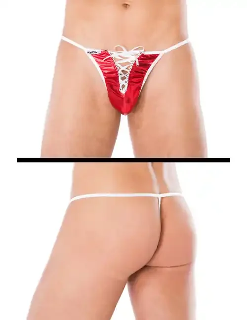 T-String MC/9092 rot/weiß
