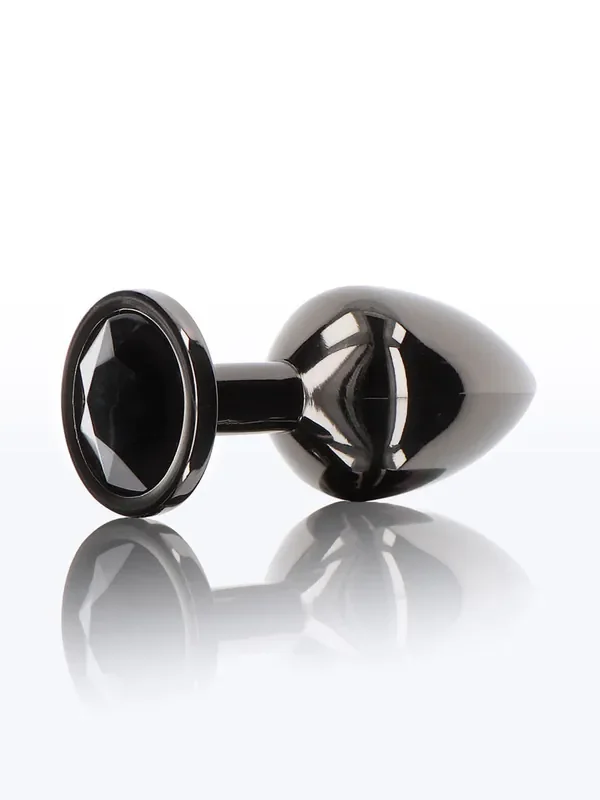 TABOOM Butt Plug with Diamond Jewel Analplug, schwarz