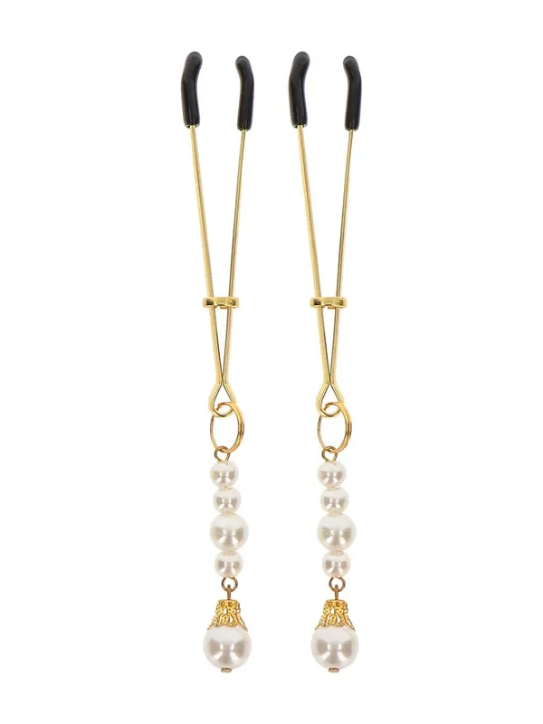 TABOOM Tweezers With Pearls Nippelklemmen, gold