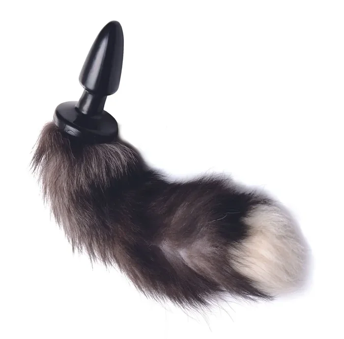 TAILZ – Fuchs Schwanz Analplug – Schwarz/Weiß