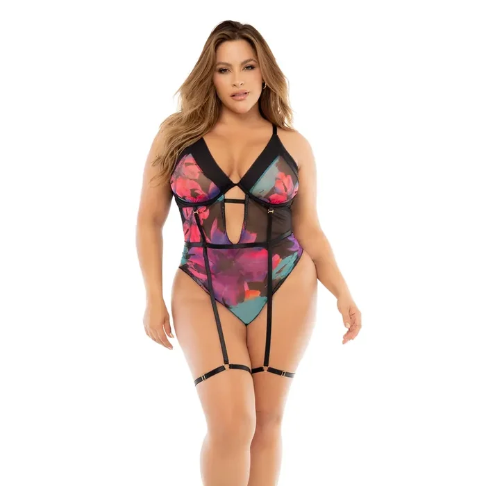 Teddy – 3/4X – Black Dream Flower Print